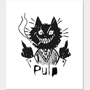 pulp and the bad cat Posters and Art